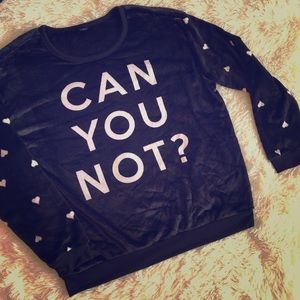“Can you not?” Soft & fuzzy pullover || size 2X